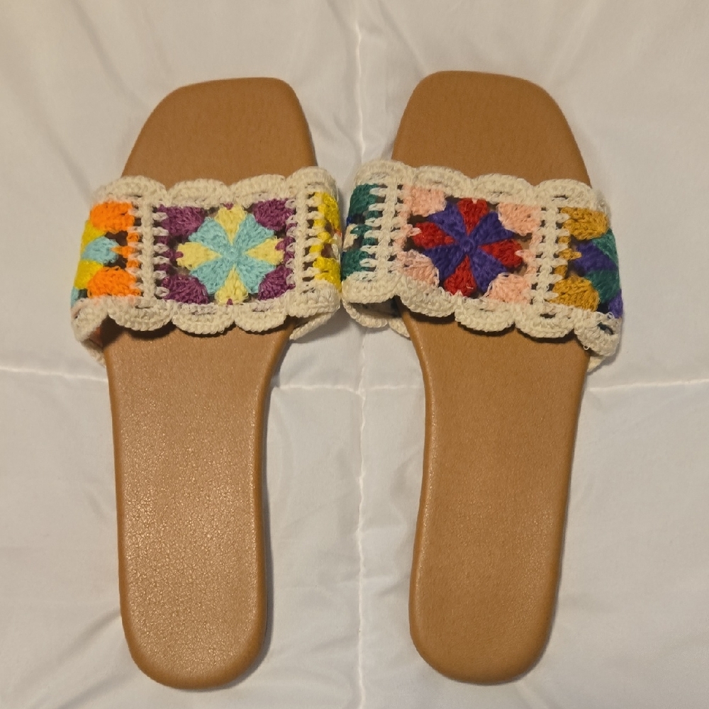 Crochet Slide Sandals